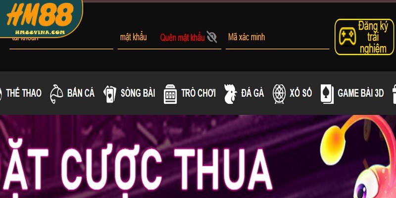 Đăng nhập HM88 là bước khởi đầu quan trọng nhất để cược online
